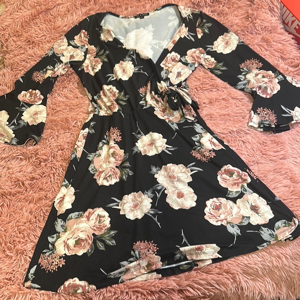 As u wish size L dress with bell sleeves